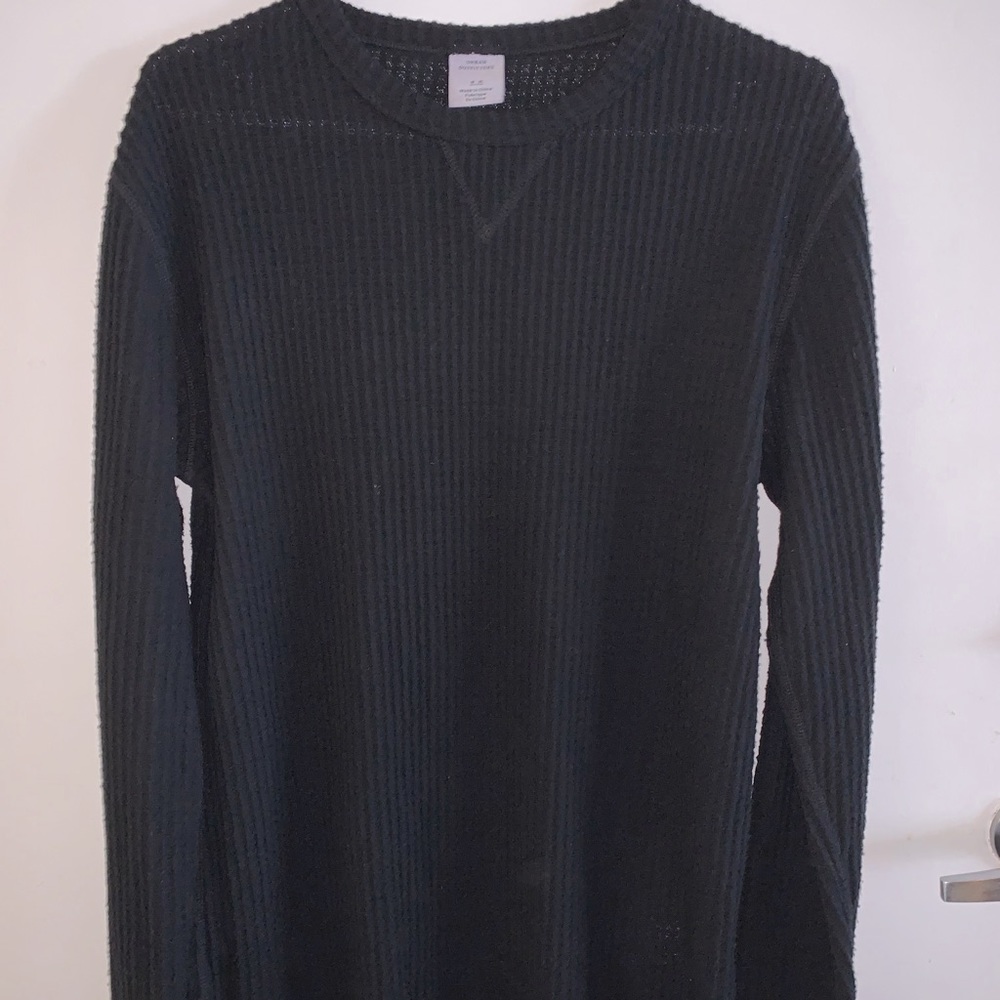 Urban outfitters Black thermal long sleeve top